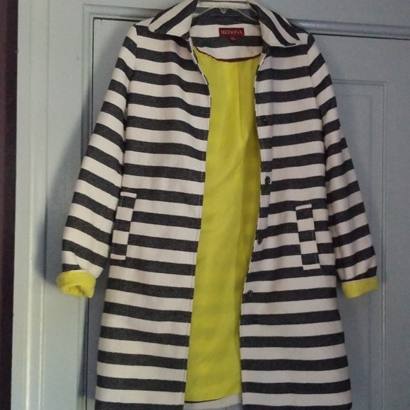 Merona ivory and navy striped jacket - Picture 2 of 2